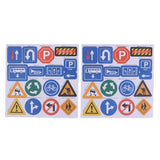 Maxbell Kids DIY Accessory Traffic Scene Building Adhesive Sticker Toy Road Sign - Aladdin Shoppers