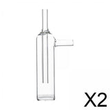 Maxbell 2xGlass Gas Sampling Bottle Experiment Tool Sturdy Apparatus Chemi Labware