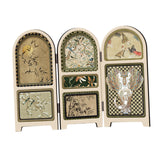 Maxbell Chinese Design Mini Screen Ornament 30x22cm for Shelf Dining Room