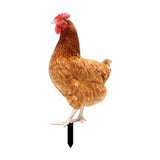 Maxbell Maxbell Garden Stakes Garden Decoration Chicken Sculpture for Outdoor Backyard Patio Style C