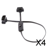 Maxbell 4x16 Pin M to F With Switch OBD2 Cord Extension Cable Adapter Connector On/Off