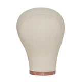 Maxbell Canvas Mannequin Head Model Manikin Wig Display Stand for Scarf Beauty Salon 21inch