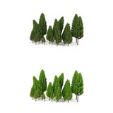 Maxbell 40pcs Tower Shaped Trees Model Train Railway Scenery Layout 1:50-400 HO N Z
