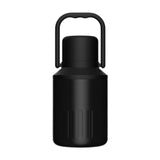 Insulated Water Bottle Portable Gift with Handle for Outdoor Fishing Cycling Black