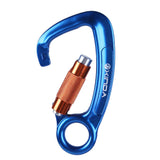 Maxbell Maxbell 30KN D Shape Auto Self Locking Carabiner Outdoor Climbing Equipment Blue