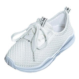 Kids Running Sneakers Summer Sport Shoes Lightweight Breathable white 33