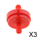 Maxbell 3x6mm 1/4" Petrol Inline Fuel Filter Universal for Motorcycle Car Red