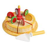 Maxbell Pretend Play Food Fake Cake Model Wood Birthday Gift for Children Boys Girls
