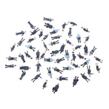 Model Trains Figures 1:150 Scale Multicolor Simulation Police Miniatures