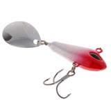 Maxbell 2 Pieces Artificial Metal Spinner Hard Sequins Sea Fishing Spoon Lures