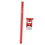 Maxbell Bicycle Seatpost Adjustable Support Stem Plum Shaped Tubing for Folding Bike Red 31.8x600mm - Aladdin Shoppers