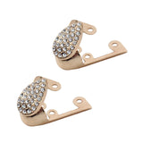 Maxbell 2x Shoes Pointed Protector Women Decoration for Shoes Protection Accessories Gold