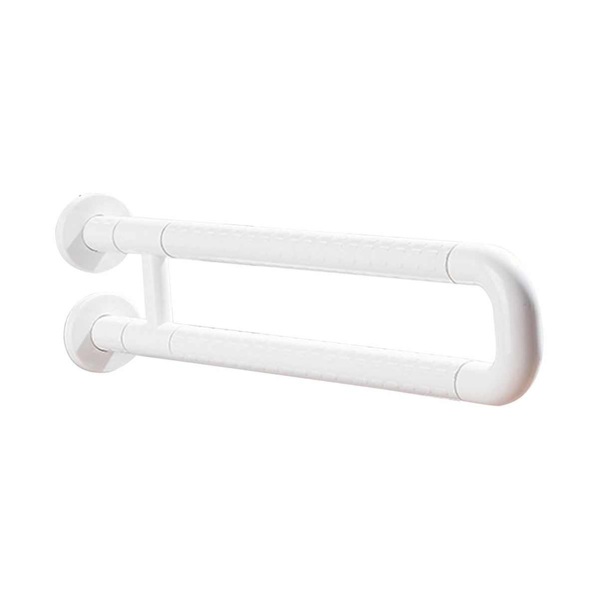 Maxbell Toilet Handrail Portable Sturdy Stable Folding Handicap Grab Bar for Elderly white