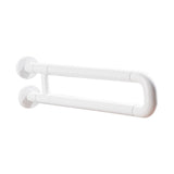 Maxbell Toilet Handrail Portable Sturdy Stable Folding Handicap Grab Bar for Elderly white