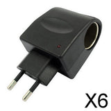 Maxbell 6xDomestic AC/DC Car Cigarette Lighter Converter Socket Adapter 220V 12V