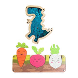 2 Pieces Kids Busy Board DIY Accessories Harvest Carrots for Travel Children Blue