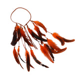 Maxbell Boho Artificial Feather Headband Hair Accessories for Cosplay Festival Women Orange