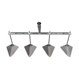 Maxbell Garden Hoe Triangle Head Transplanting Cutting Farming Loosening Garden Tool 60cm Four Head