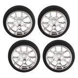 Maxbell 4Pcs RC Car Drift Tires for 1/18 RC Drift Truck DIY Modification Accessories Argent