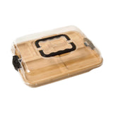 Maxbell Cheese Board with Locking Cover Table Butter Dish for Engagement Camps
