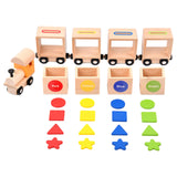 Maxbell Train Toys Magnetic Set Shape and Color Sorter Train for Kids Boys and Girls