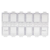 Maxbell Maxbell Empty Storage Container Box Case for Nail Art Tips Rhinestone  Clear
