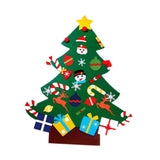 DIY Felt Christmas Tree Set Toy Props with Ornaments for Home Bedroom Mantel