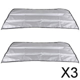 Maxbell 3x1 Pair Magnetic Sunshade Shield Curtains Double Sides for Car Side Windows