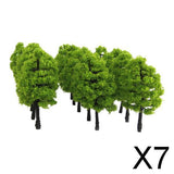 Maxbell 7x20x Model Trees Scenery 1:100 HO Scale Tree Landscape Layout Light Green