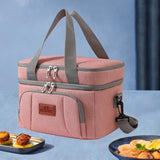Maxbell Insulated Cooler Bag Thermal Leakproof Delivery Bag for Travel Outdoor Beach Pink