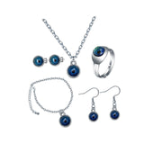 Maxbell Maxbell Mood Necklace Jewelry Set Elegant Decor Earrings for Party Halloween Wedding