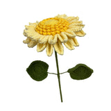 Maxbell Crochet Flower Vivid Bouquet for Party Supplies Graduation Table Centerpiece Yellow