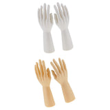Maxbell 2 Pairs Male Mannequin Hand for Jewelry Bracelet Gloves Display Skin Color