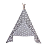 Kids Teepee for Indoor Outdoor Hut Playhouse for Parties Backyard Parks Gray