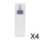 Maxbell 4xCamping Squeeze Oil Bottle Condiment Bottles for Home Frying Syrup black L