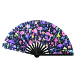 Maxbell Foldable Hand Fan Novelty Kung Fu Fan for Wedding Stage Performance Birthday Jellyfish