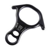 Maxbell 40kN 8 Shape Descender Rappelling Gear for Training Accessory Aluminum Alloy Black