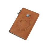Maxbell Mens Wallet 3.94x2.56x0.79inch Practical Retro Design PU Leather Card Holder Khaki