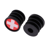 Maxbell 1 Pair National Flag Handlebar End Plugs For Mountain Road Bike Switzerland - Aladdin Shoppers
