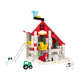 Maxbell Wooden House DIY Building Blocks Set Engineering Learning Toy Farm