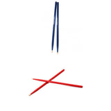 Maxbell 2 Pairs Maple Wood Drumsticks 5A Drum sticks wooden tips for Music Band Blue Red