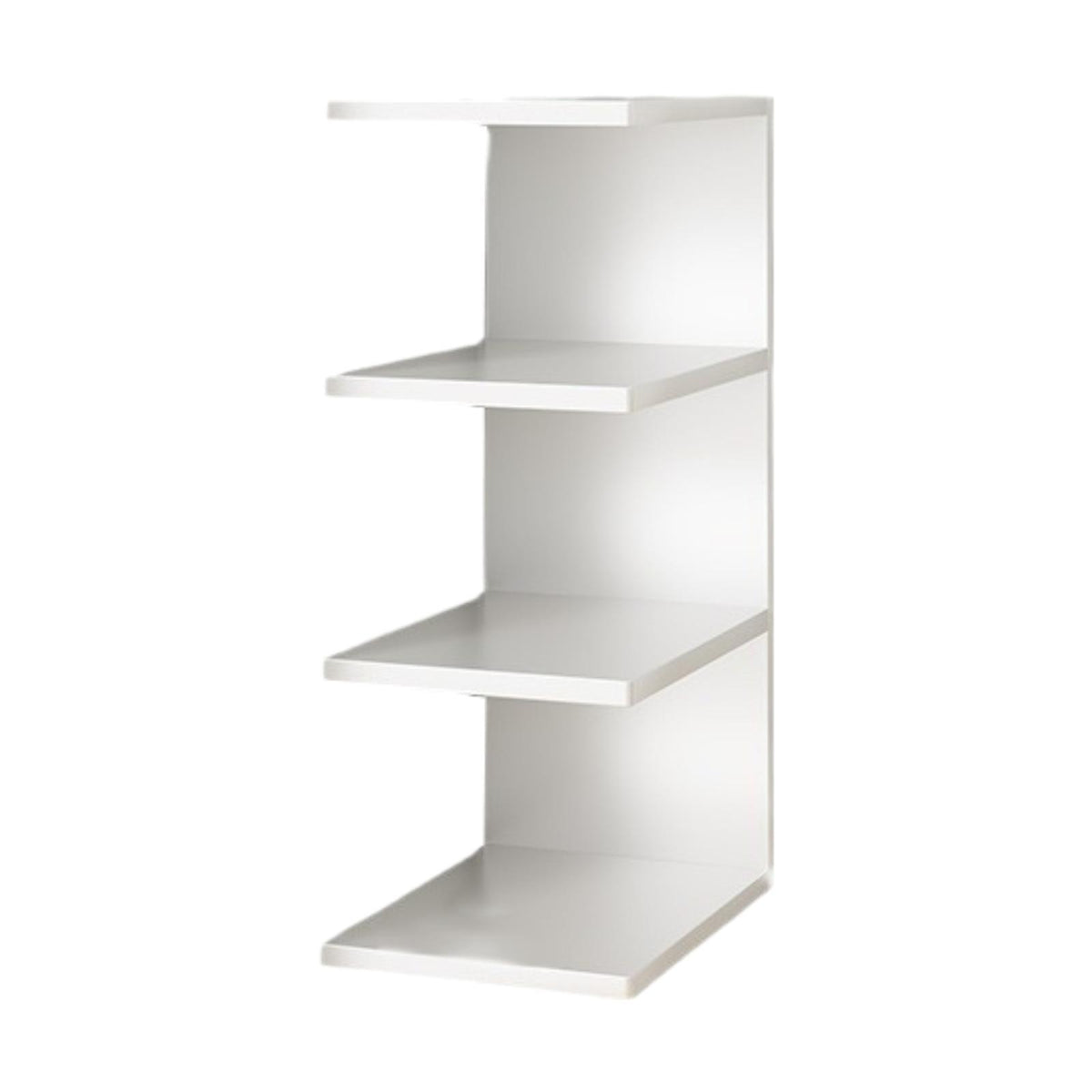 Maxbell Desk Bookshelf 3 Tier Multifunction Portable Storage Rack for Office Desktop White