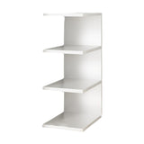 Maxbell Desk Bookshelf 3 Tier Multifunction Portable Storage Rack for Office Desktop White