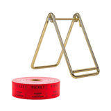 Maxbell Raffle Ticket Dispenser for Single Roll Tickets Trade Shows Charity Auctions Red Simple Holder