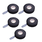 Maxbell 5 Roll Waterproof Adhesive Ice Hockey Cloth Stick Grip Tape 25mmx22.5m Black
