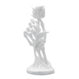 Maxbell Halloween Skeleton Hand Holding Rose Statue for Table Centerpiece Shelf Desk