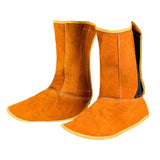 Maxbell Welding Safety Boot Covers 1 Pair High Performance PU Leather Welding Spats