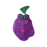 Maxbell 2xAdult Food Costume Cartoon Dress up Props Slip on Halloween Costumes Outfit Eggplant