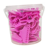 Maxbell 30 Pieces Clips Hairdresser Salon Styling Tools Hair Curler Claw Clamps Pink L