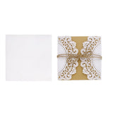 Maxbell 10 Sets Wedding Invitation Cards With Envelopes and Seals Paper White - Aladdin Shoppers